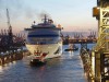 Auf der Webcam: AIDAcara bei Blohm + Voss in Hamburg