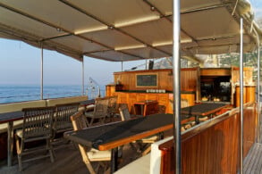 Heck-Bereich an Deck