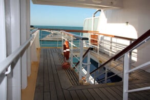 Celebrity Century Treppenaufgang achtern