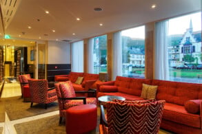 Zugangsbereich zur Lounge