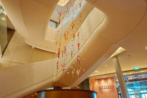Atrium bei den Restaurants