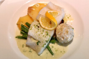 gedämpftes Heilbutt-Filet