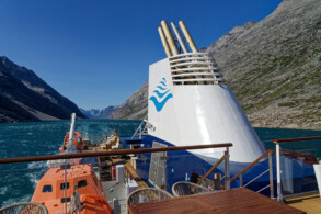 Schornstein, Pooldeck