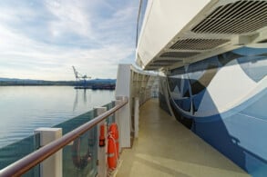 Promenadendeck am Bug