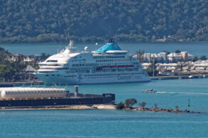Celestyal Crystal in Tobago Bay