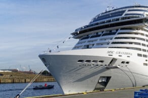 MSC Grandiosa in Hamburg-Steinwerder