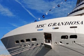 MSC Grandiosa in Hamburg-Steinwerder