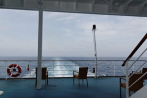 Offene Decks am Heck