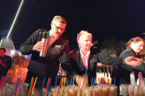 "Offiziers-Shaken" am Pooldeck