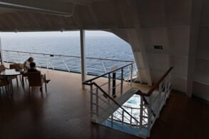 Offene Decks am Heck