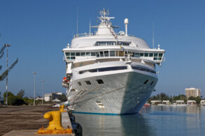 Celestyal Crystal in Tobago Bay