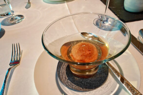 Sorbet mit Champagner