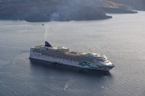 Norwegian Jade in Santorini