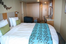 D2 Superior Ocean View Balkonkabine, Blick zur Eingangstür