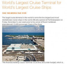 Port Everglades stellt auf seiner Website Terminal 18 ausführlich vor.