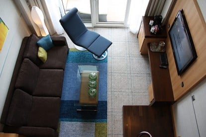 Die untere Etage einer Crown Loft Suite