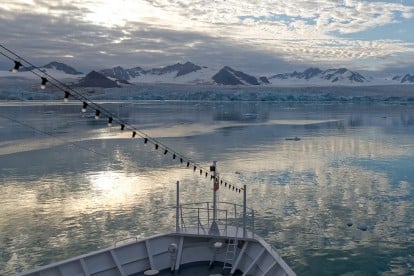 Webcam: über den Bug der MS Bremen