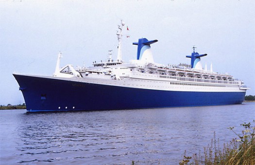 SS Norway im Jahr 1983. Sie wurde 2007 in Alang verschrottet (Bild: Joost J. Bakker)