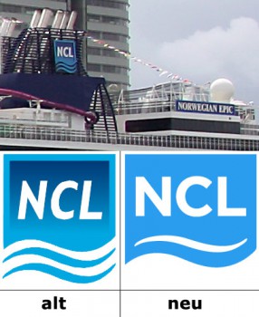 Altes NCL-Logo am Schornstein
