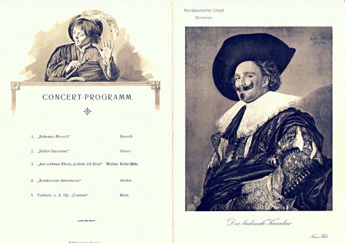 Große Kurfürst, Speisekarten-Cover von 1911