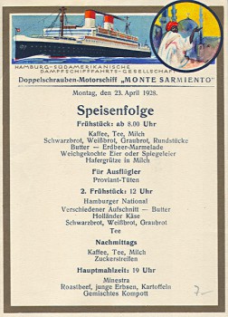 Monte Sarmiento 1935 unter KdF-Flagge