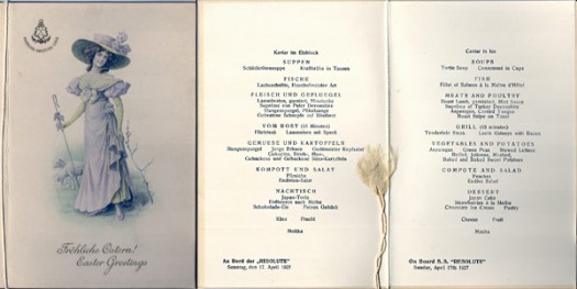 Ostern 1926 auf dem Hapag-Dampfer Resolute