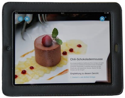 iPad-Speisekarte im Buffalo Steakhouse