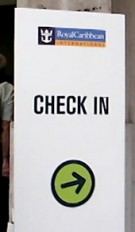 Check-in zur Kreuzfahrt