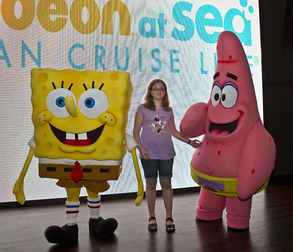 Meet & Greet mit Spongebob und Patrick auf der Norwegian Epic
