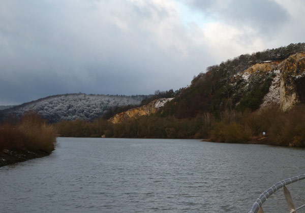 Winter an der Donau