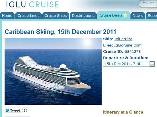 Iglucruise: Skipiste am Kreuzfahrtschiff?