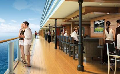 Die "Waterfront" (Entwurf-Zeichnung: Norwegian Cruise Line)