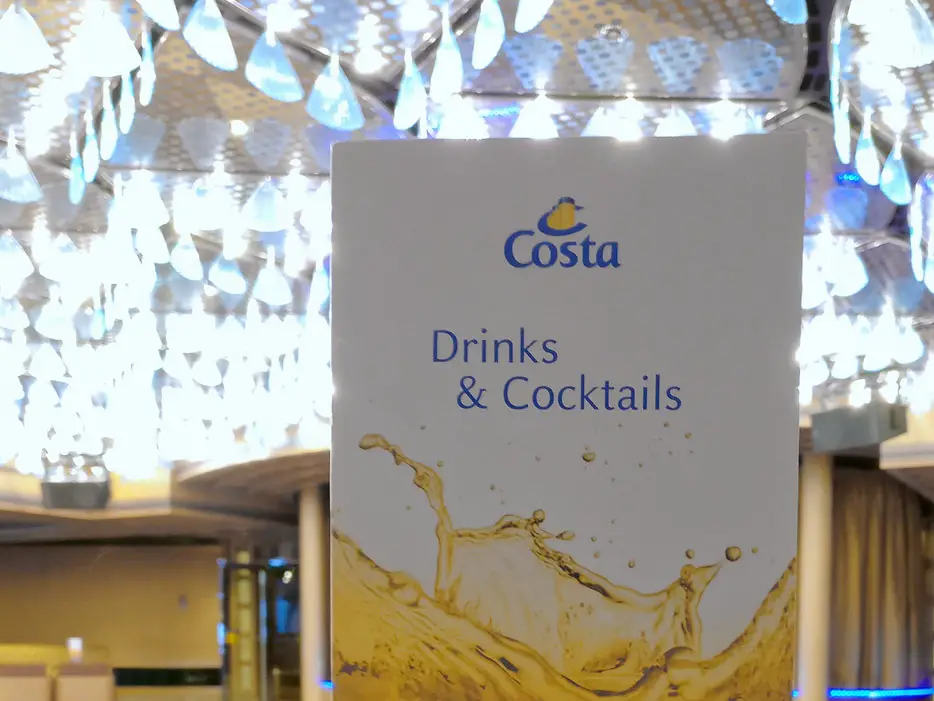 Getränkepreise bei Costa