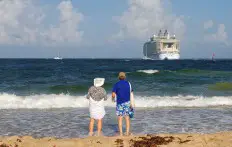 Ein schöner Anblick - außer man wollte mitfahren und hat das Schiff verpasst