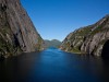 Ausfahrt aus dem Trollfjord: nur 100 Meter breit
