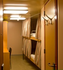 Crewkabine: Privatsphäre hält sich in Grenzen