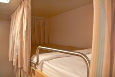 So schläft die Crew: Stockbett in einer Crew-Kabine