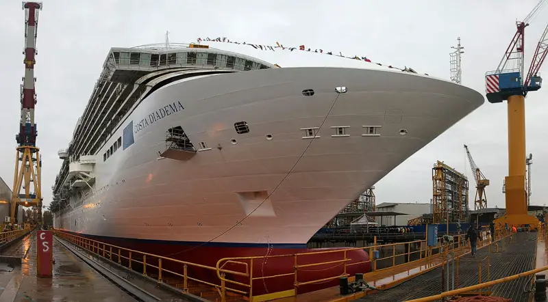 Costa Diadema in der Fincantieri-Werft Marghera