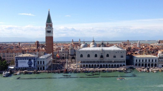 Blick von Deck 16 auf Venedig
