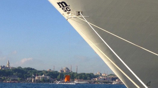 MSC Preziosa mit Hagia Sophia