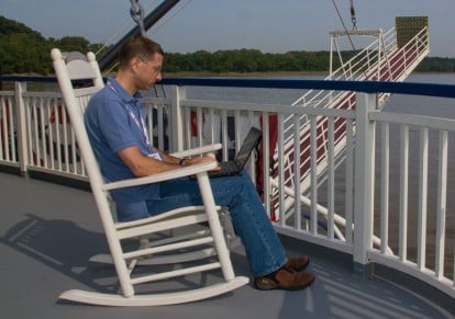 Auch unterwegs immer online ...