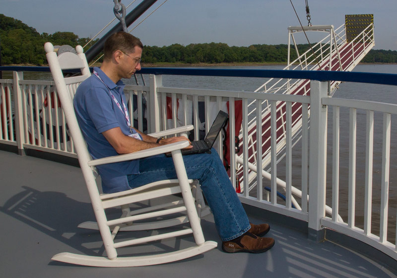 Auch unterwegs immer online ...