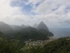 Die "Pitons" Vulkan-Bergspitzen, Wahrzeichen St. Lucias