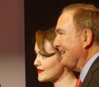 Taufpatin Emma Wilby und Royal-Caribbean-Chairman Richard Fain