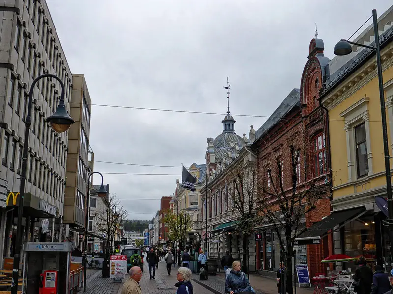 Einkaufsstraße in Kristiansand