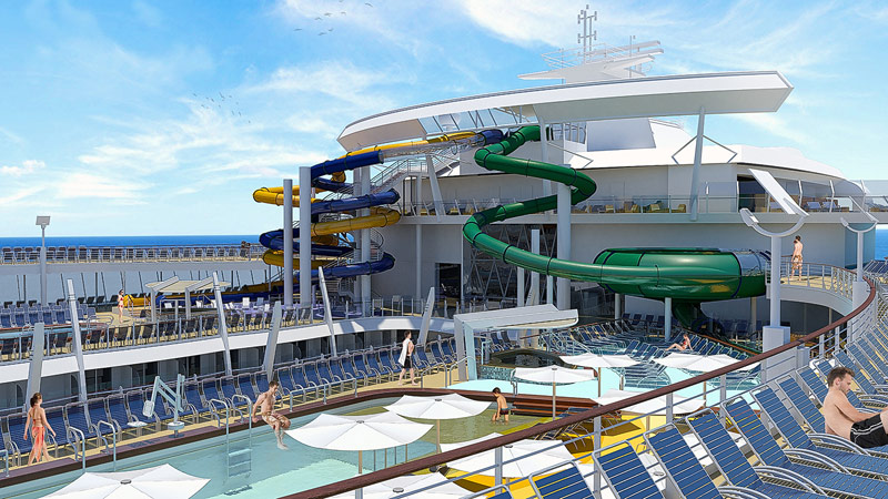 "The Perfect Storm" - Rutschen-Trio dr Harmony of the Seas (Bild: RCI)