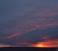 Sonnenaufgang im Scoresbysund