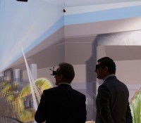 MSC-CEO Gianni Onorato (rechts) im Virtual-Reality-Center