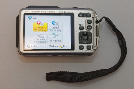 WLAN-Funktion auf einer Panasonic-Kamera