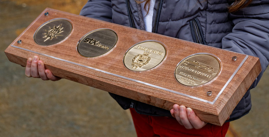 Die vier Glücksmünzen für die MSC Meraviglia